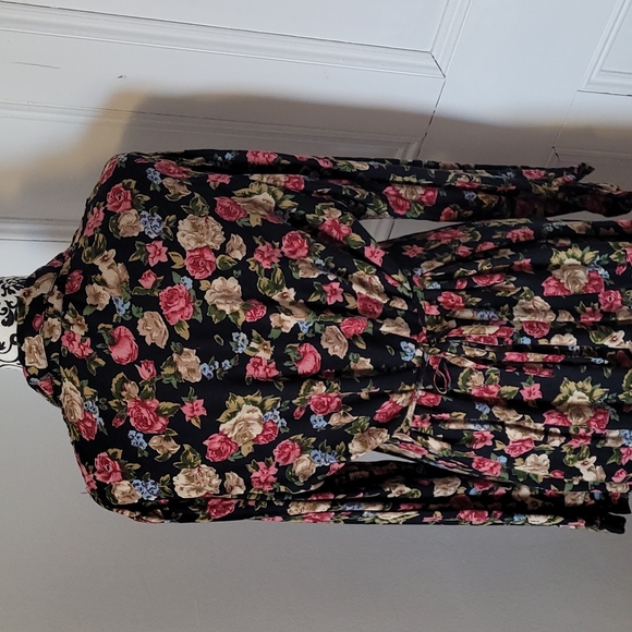 Daiquiri dress floral vintage 70's Cottage Core maxi - Picture 7 of 16